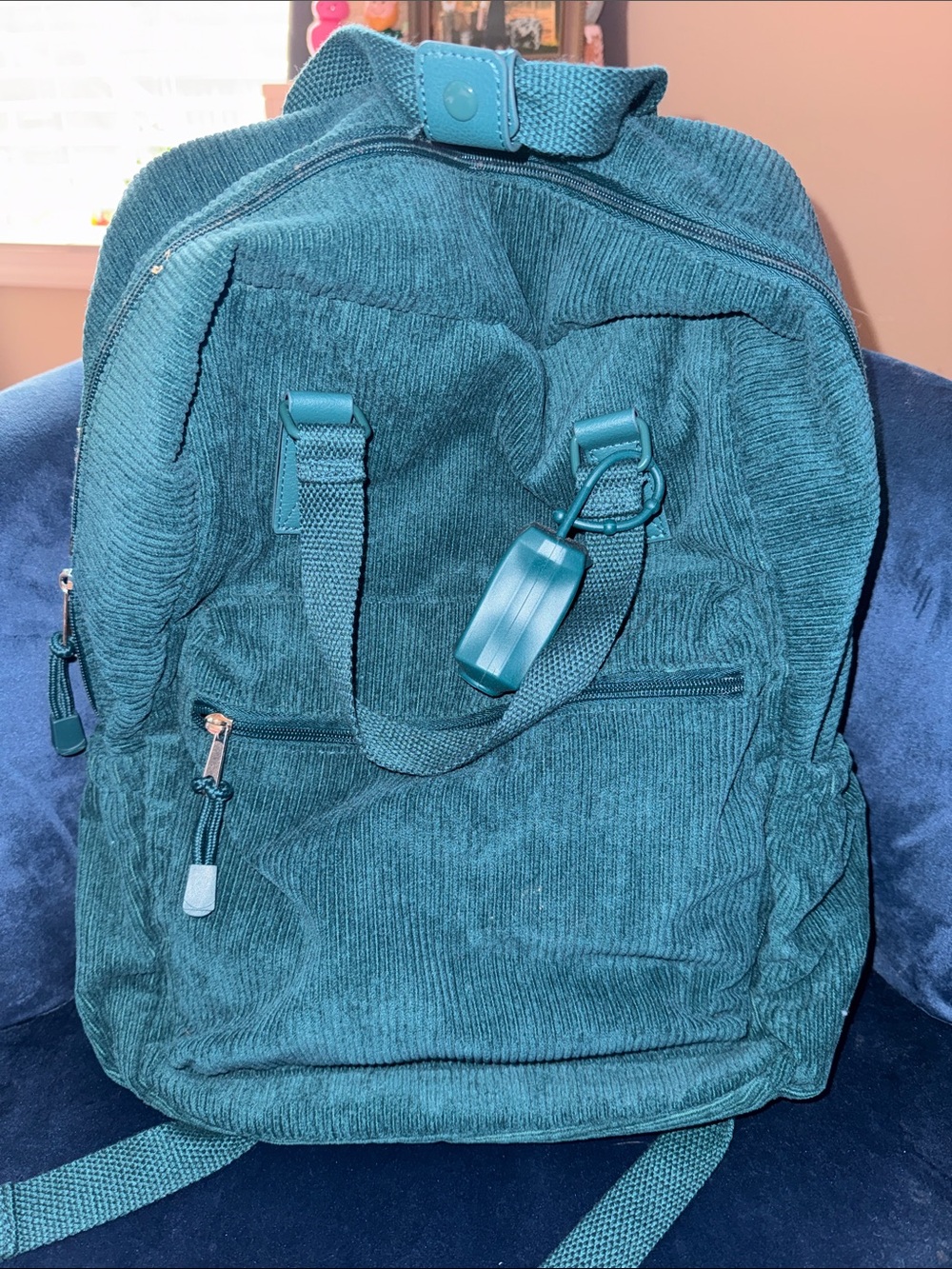 Wild Fable Teal Corduroy Backpack - Casual Daypack